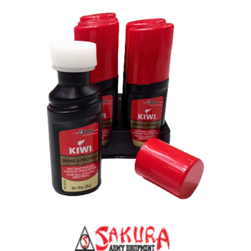 Semir Sepatu Kiwi Cair Hitam 30ml Kiwi Semir Sepatu Cair