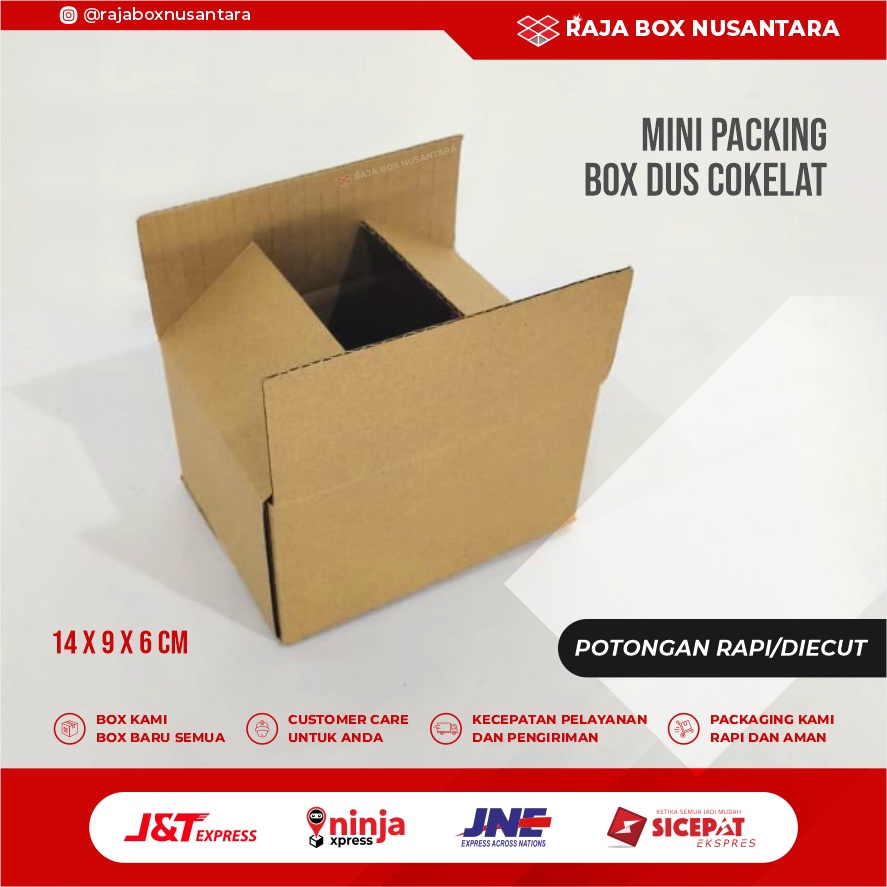 

Kardus Packing Box Uk 14x9x6cm Diecut Polos