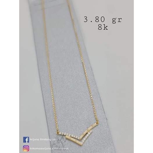 Kalung Emas Aurel Variasi Cartier Kadar 8K Emas Asli