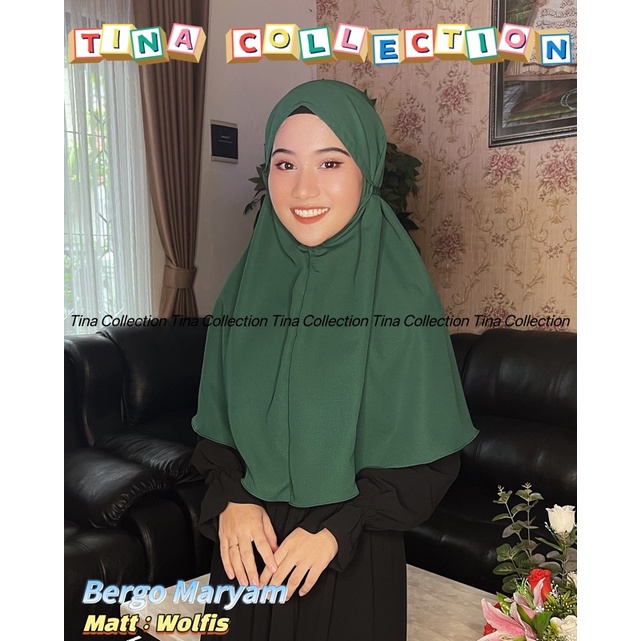 BERGO MARYAM WOLFIS HIJAB MARYAM KERUDUNG MARYAM KHIMAR MARYAM  BERGO SIRIA