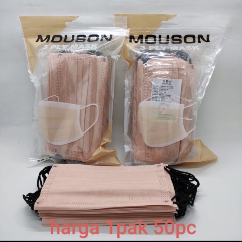 masker MOUSON/YNB PREMIUM  3ply 50pc