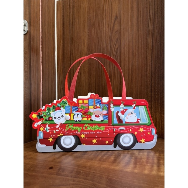 

Box kue bingkisan natal christmas box lucu xmas 23x9x9cm
