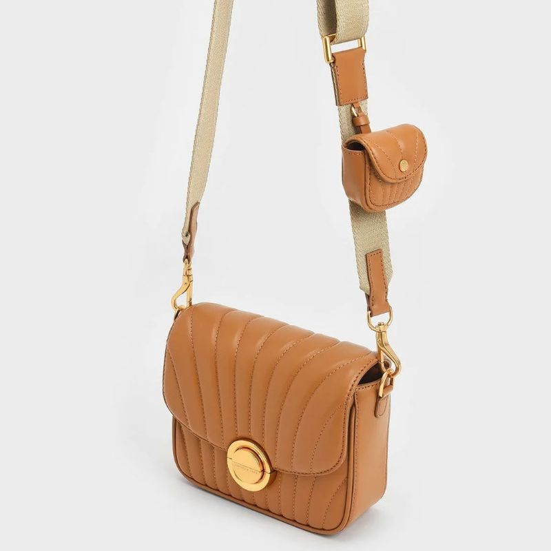 7.7 SALE | CK Aurora Metallic Accent Crossbody Bag &amp; Pouch