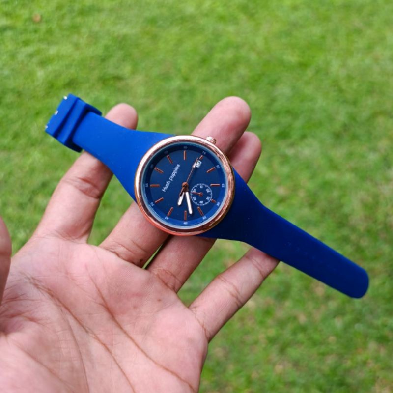 Jam Tangan Wanita Husth Ppuies Tahan Air Terbaru Tanggal Aktif Strap Rubber Cod!  Jam Tangan Cewek Water Resistant Ready stok Realpick Quart Analog_ Fashion Wanita