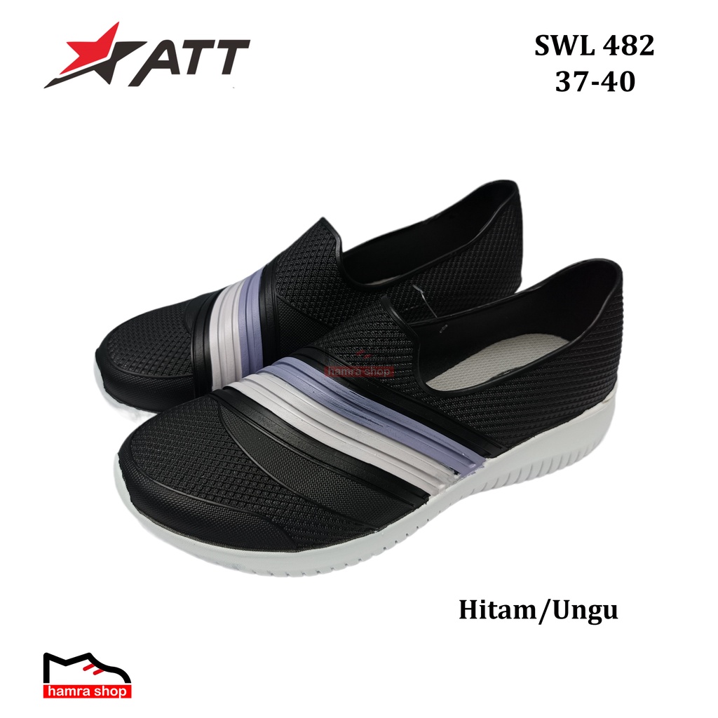 ATT SWL 482 Sepatu Slip on Karet untuk Wanita Dewasa dan Remaja 37-40