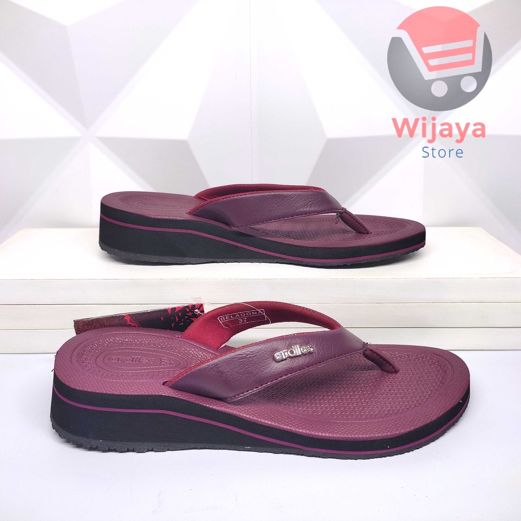 SANDAL WEDGES WANITA ARDILES ORIGINAL SENDAL JEPIT CEWEK PEREMPUAN BERKUALITAS BELADONA