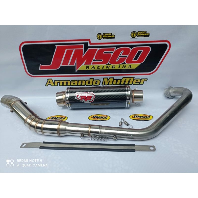 Unik Knalpot Racing R9 Carbon Vixion Satria Fu150 Sonic Mx Cbr150 Newcb Gsxr Byson Tiger Megapro