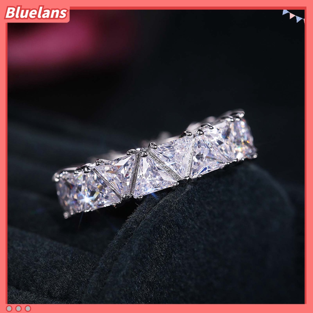 Cincin Wanita Bahan Tembaga Gaya Elegan Untuk Pertunangan