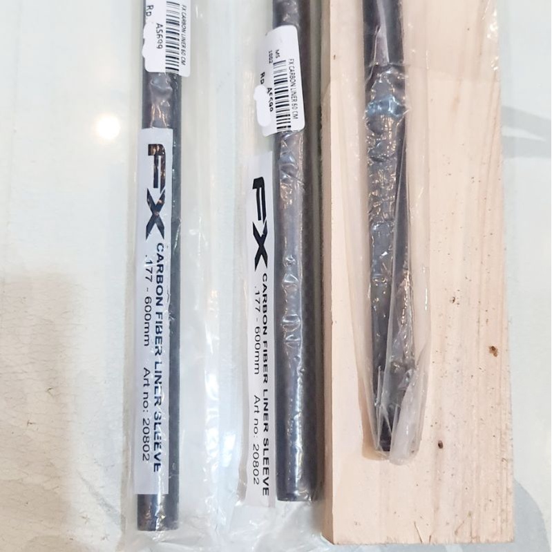 CARBON FIBER LINER SLEEVE FX IMPACT / COVER LARAS BARREL ORI 600MM