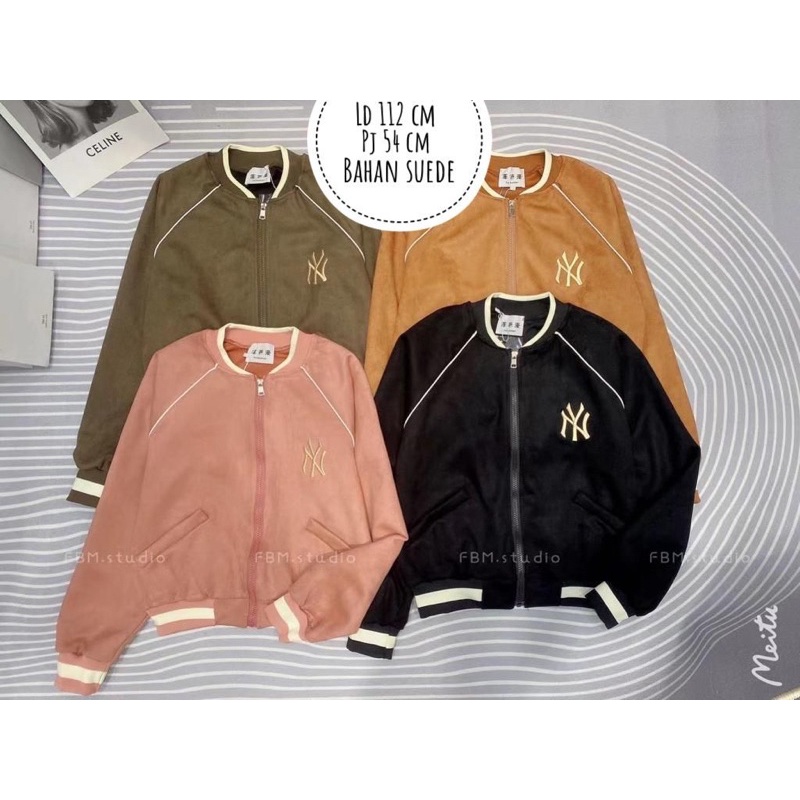 Jaket suede wanita Import