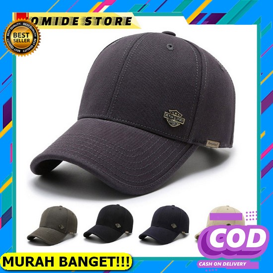 Topi Polo Caps Topi Baseball Polos Distro Pria Wanita Bahan Rafel Pengait Cakop Topi Pria Keren Base