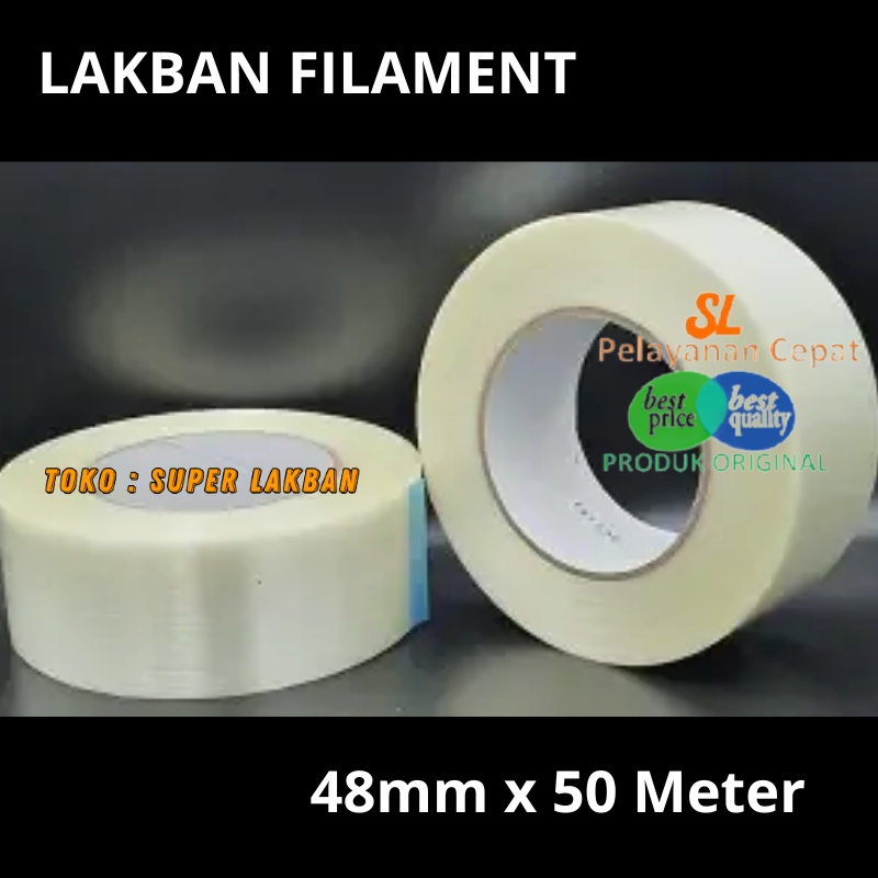 Lakban Serat Filament Serbaguna Perekat Serbaguna Elektronik Furniture Kasa Gipsum Plafon