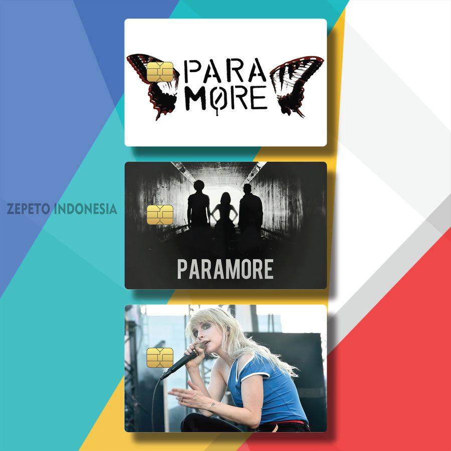 21-35 SKIN ATM CARD LOGO BAND PARAMORE 9GM5K/A3SWJ/ COVER ATM CUSTOM FOTO GRUP BAND PARAMORE RIOT / 