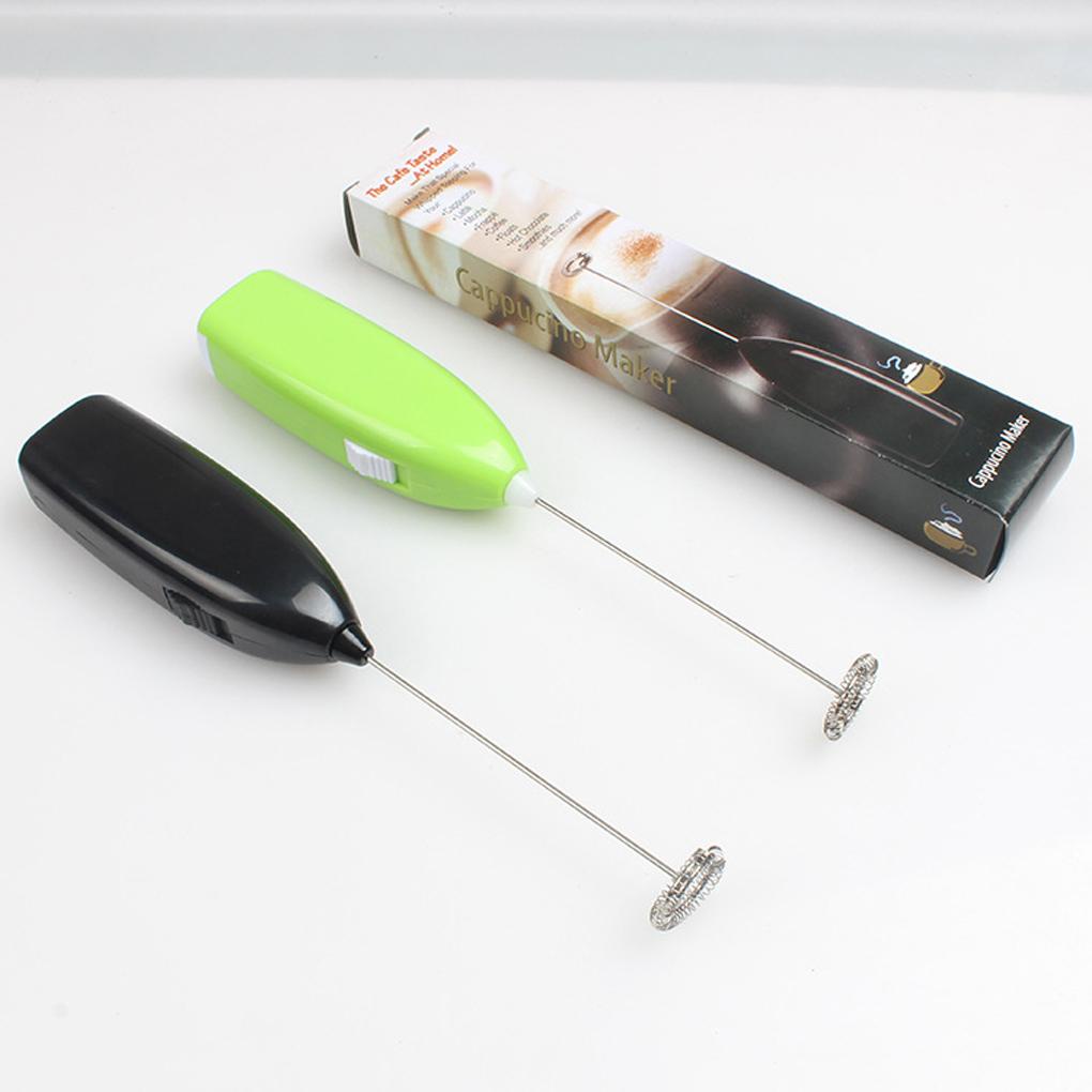 Pengocok Telur Elektrik Dapur Genggam Anti Lengket Frother Stirring Whisk Kepala Stainless Steel Portable Stirrer Reusable