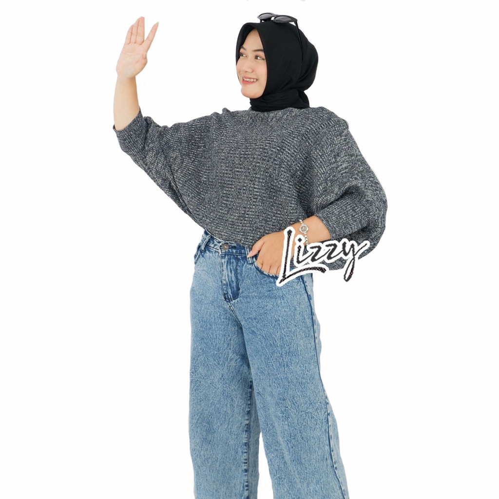 Lizzy - SWEATER BATWING TWIST PREMIUM