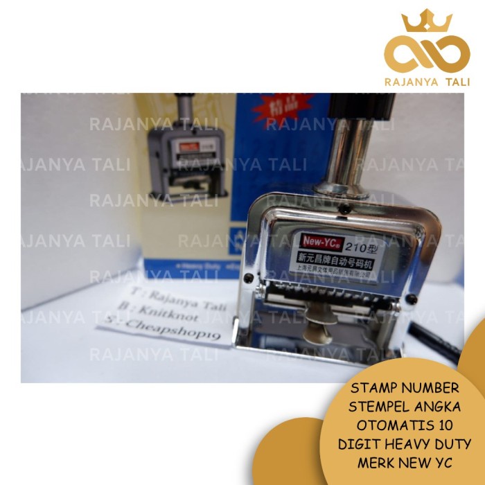 

Eklusif Stamp Number Stempel Angka Otomatis 10 Digit Heavy Duty Merk New Yc Sale!!!