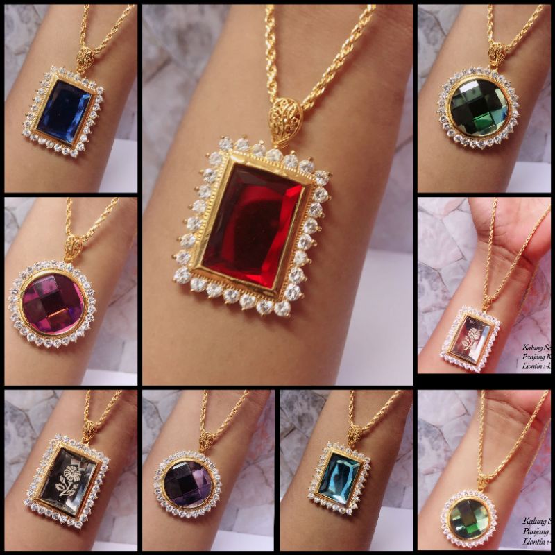 KALUNG HIJAB EMAS MUDA kadar 15% (10 gram kalung+liontin)