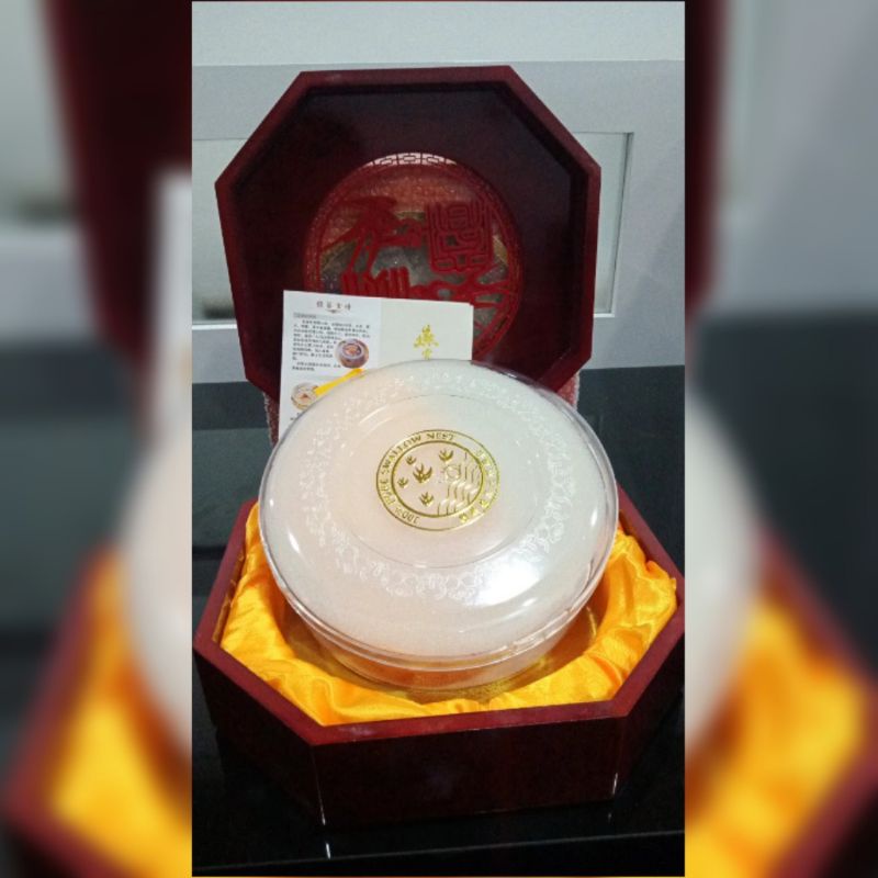 

Kotak Mewah Sarang Burung Walet/Kotak Hadiah Kayu Ukiiran 250gr