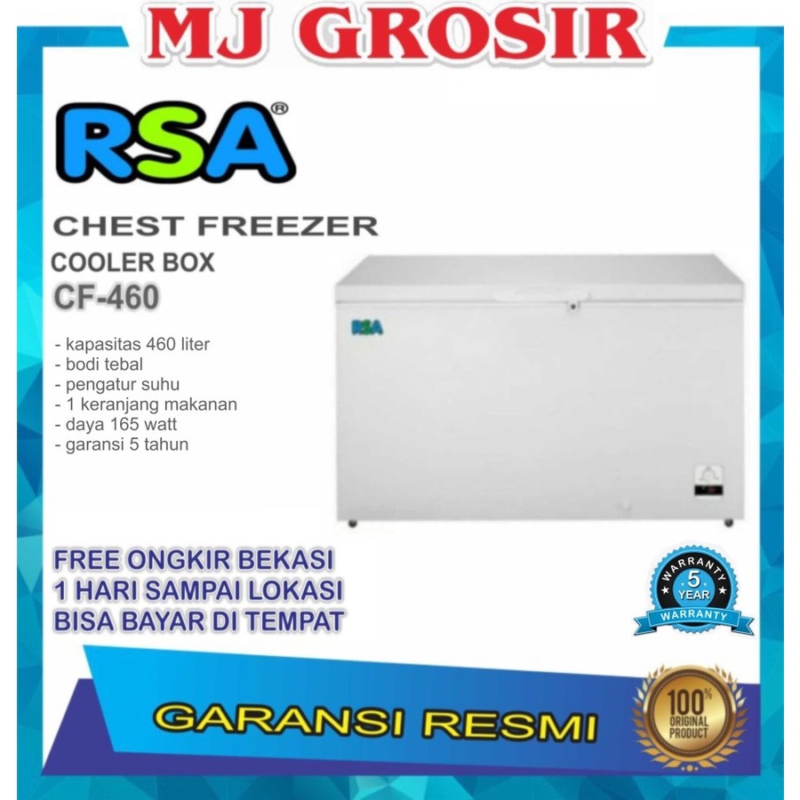 RSA CF 460/450 CHEST FREEZER BOX 450 L LEMARI PEMBEKU 450 LITER BY GEA