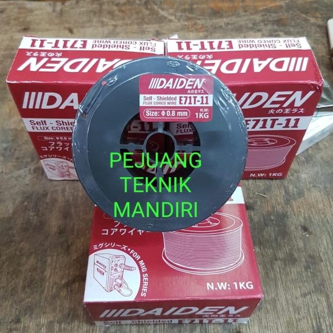 KAWAT LAS FLUX CORE WIRE 0,8MM E71T-11 DAIDEN MIGi 130 REDBO MIG 120