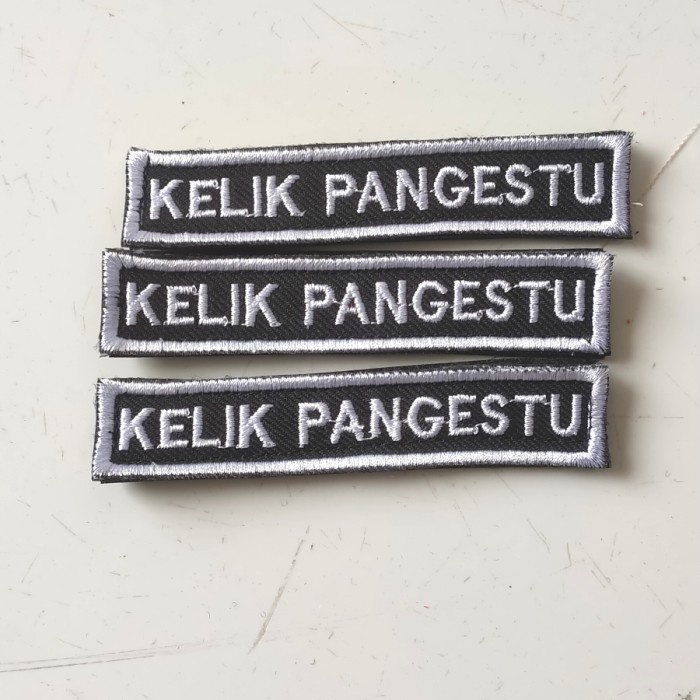 Patch Bordir Nama Plus Velcro/Prepet/Perekat