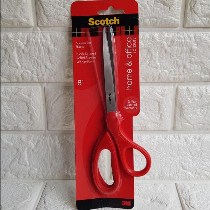 

Wow Gunting Scotch Home & Office Scissors 8" Gunting Kertas 3M Serbaguna Hot Sale