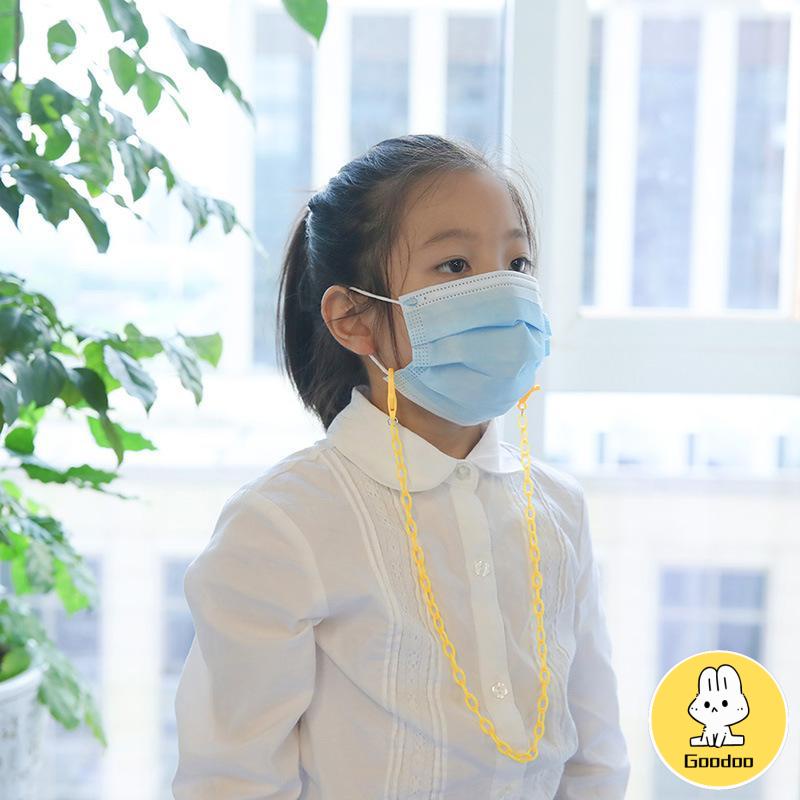 Masker akrilik rantai leher gantung anti-hilang yang dapat disesuaikan S -Doo -Doo