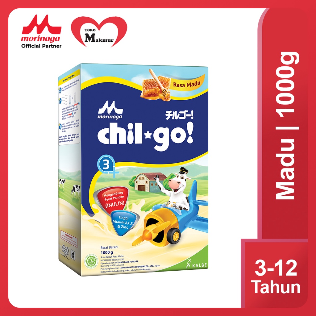 Chil Go 3+ Madu  / Vanila 1000gr / Toko Makmur Online