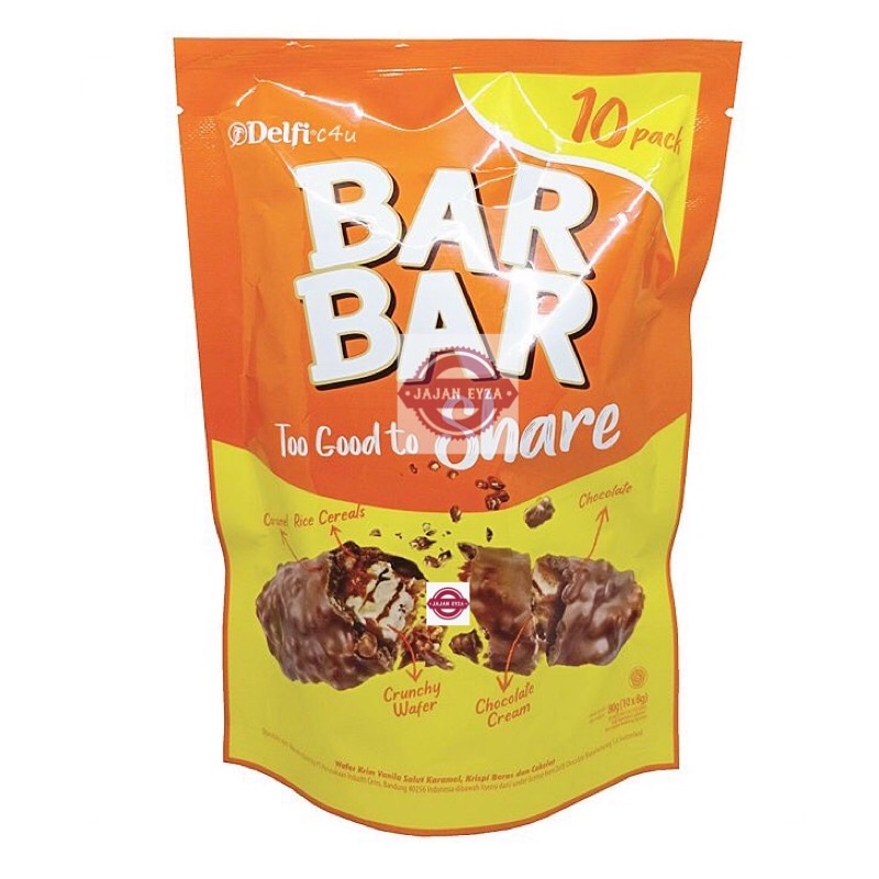 

DELFI BAR BAR SHARE IT / CARAMEL RICE CEREAL / CHOCOLATE CARAMEL / CRUNCHY WAFER