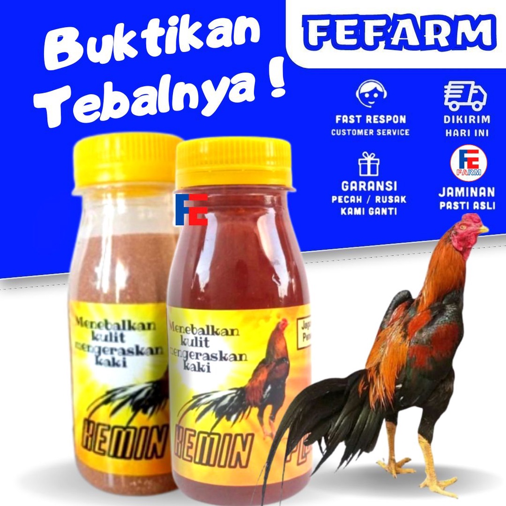 Penebal Kulit Ayam Pengeras Kaki Ayam Serbuk 80ml Kemin Plus