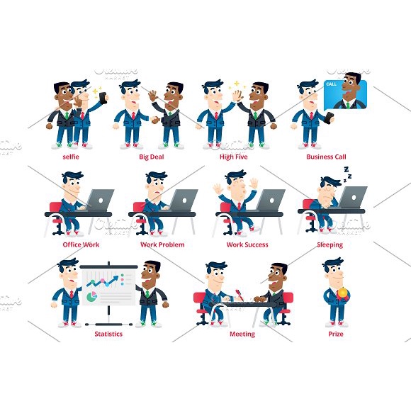 Business Man Mascot Mega Pack