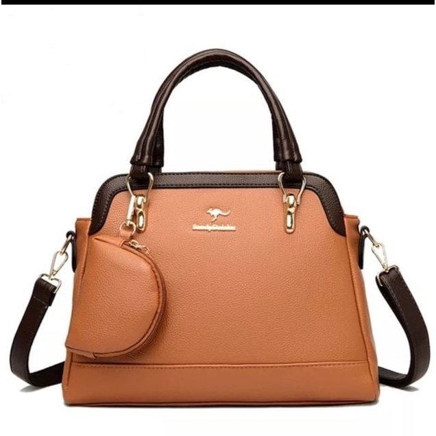 [COD] Tas Totebag Bisa Selempang &amp; Bahu Wanita Bonus Dompet kecil Tas Wanita Terbaru Kulit Sintetis Kekinian style Korean