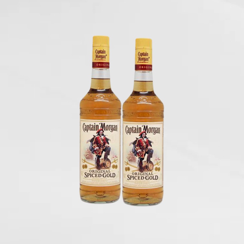 Paket Isi 2 Captain Morgan Original Spiced Gold 750ml ( 2 Botol )