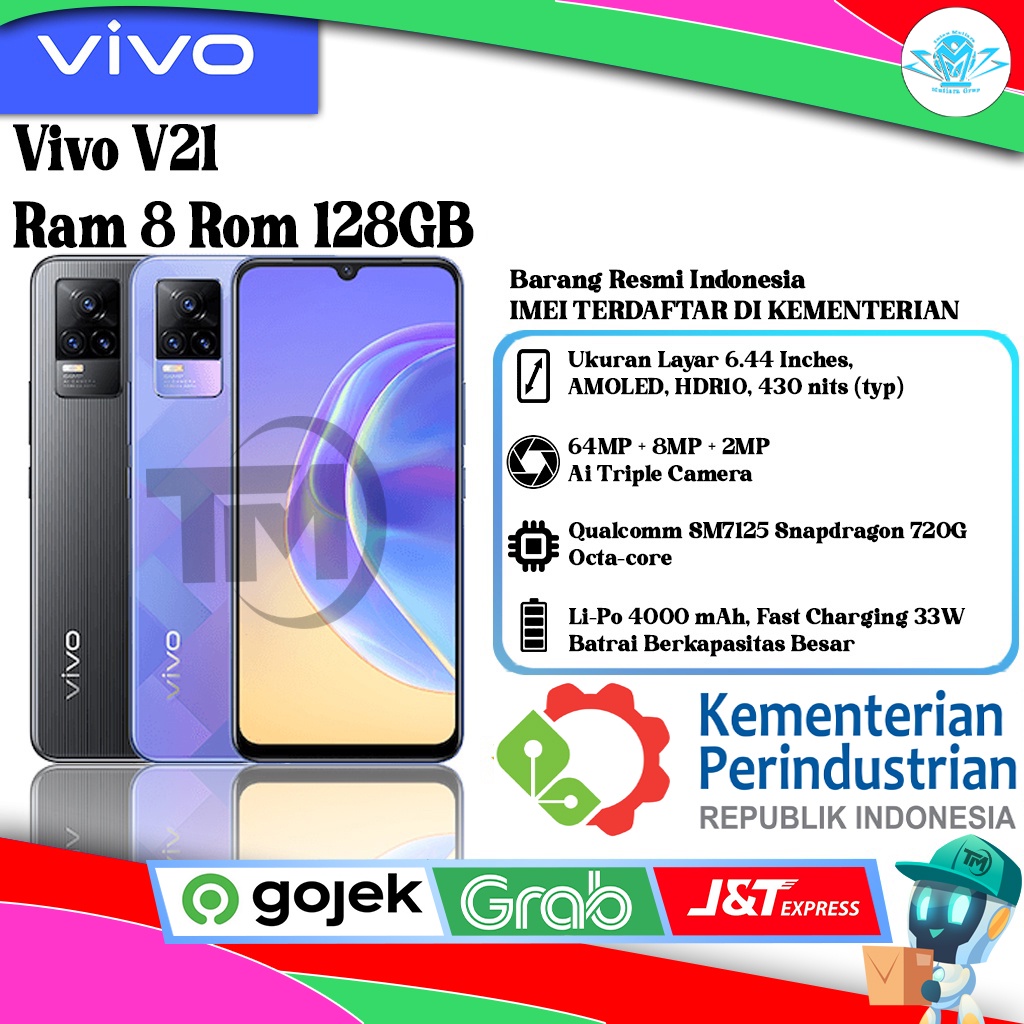 Vivo V21 Ram 8 Rom 128GB NFC