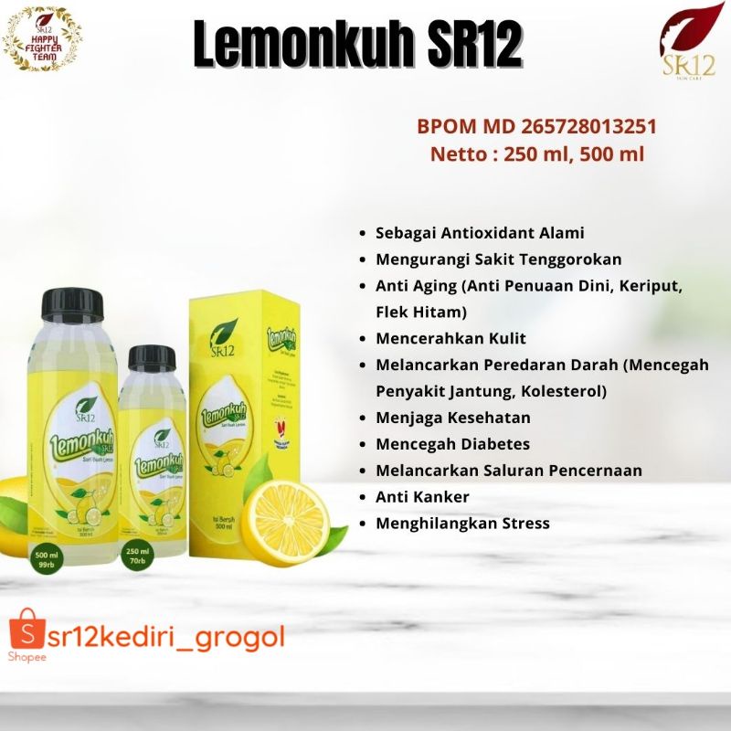 

Lemonku Sr12/Menurunkan Berat Badan/Mencegah Penyakit Jantung & Stroke