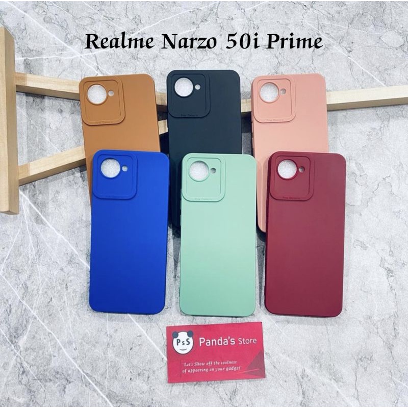 Softcase Pro Camera Realme Narzo 50i Prime Candy Case Full Color 3D Silikon TPU