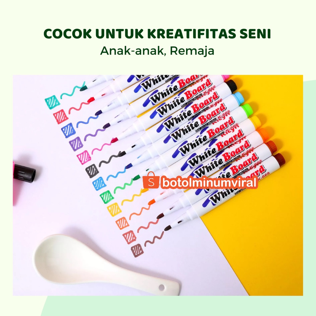 Spidol Apung Viral Ajaib Mainan Anak Magic Marker Floating Pen DIY Ori Pensil Warna Anak Sekolah TK