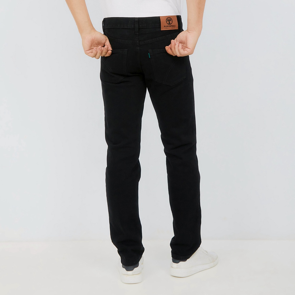 Pluviophile - Jeans Denim Basic reguler - Black