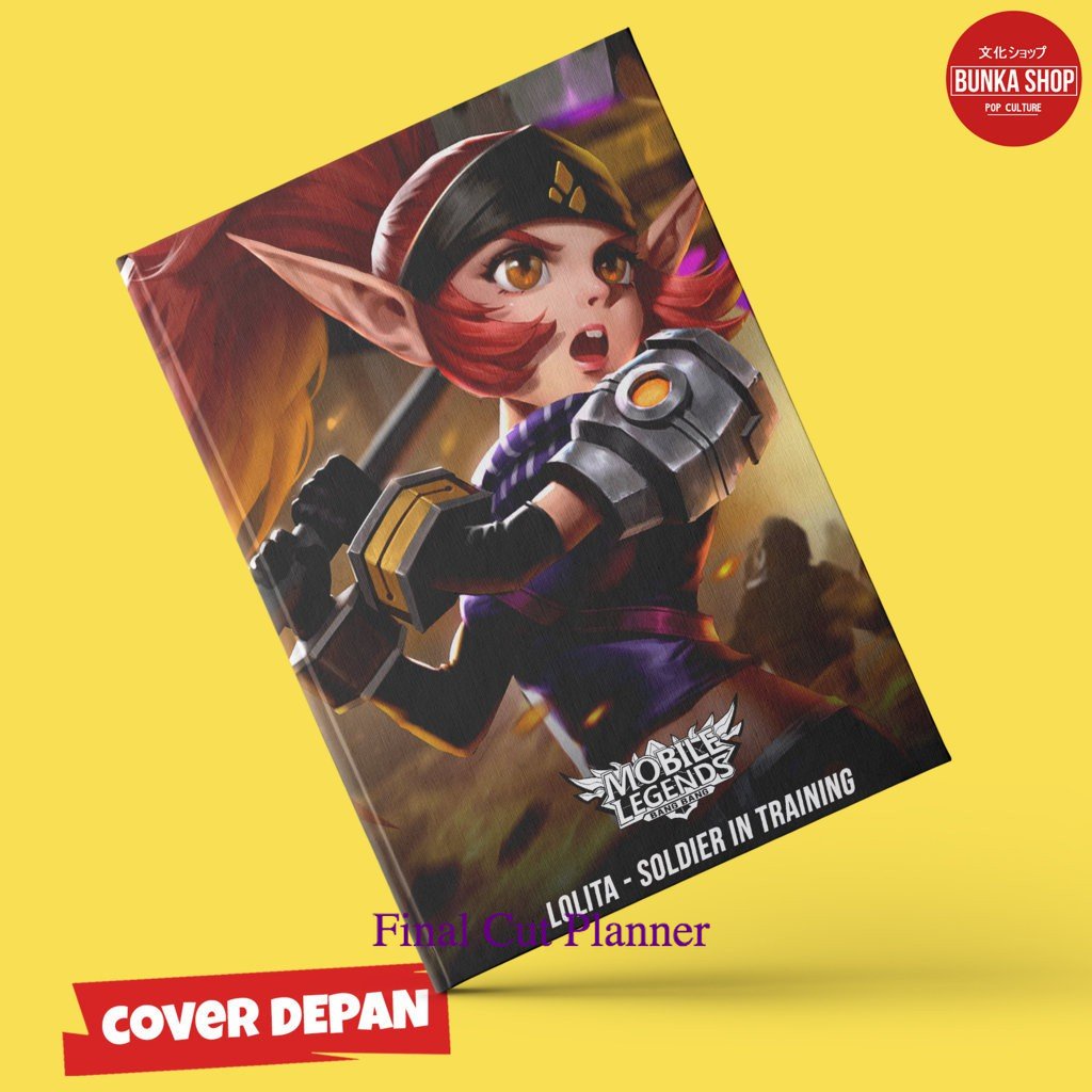 

Note Book Game Mobile Legends Lolita Soldier Hardcover A5 Buku Tulis Catatan Murah .