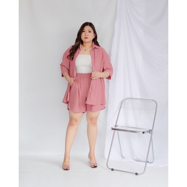 BIGWELL ADELE SET BIGSIZE/ PLUSSIZE/ PAKAIAN BIGSIZE/ PAKAIN PLUSSIZE/ PAKAIAN JUMBO/ BAJU JUMBO/ SET JUMBO/ SET PLUSSIZE