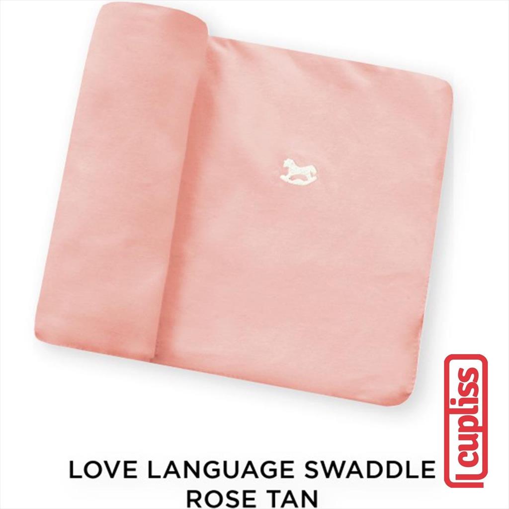 Rose Tan Little Palmerhaus Love Language Swaddle Bedong Bayi