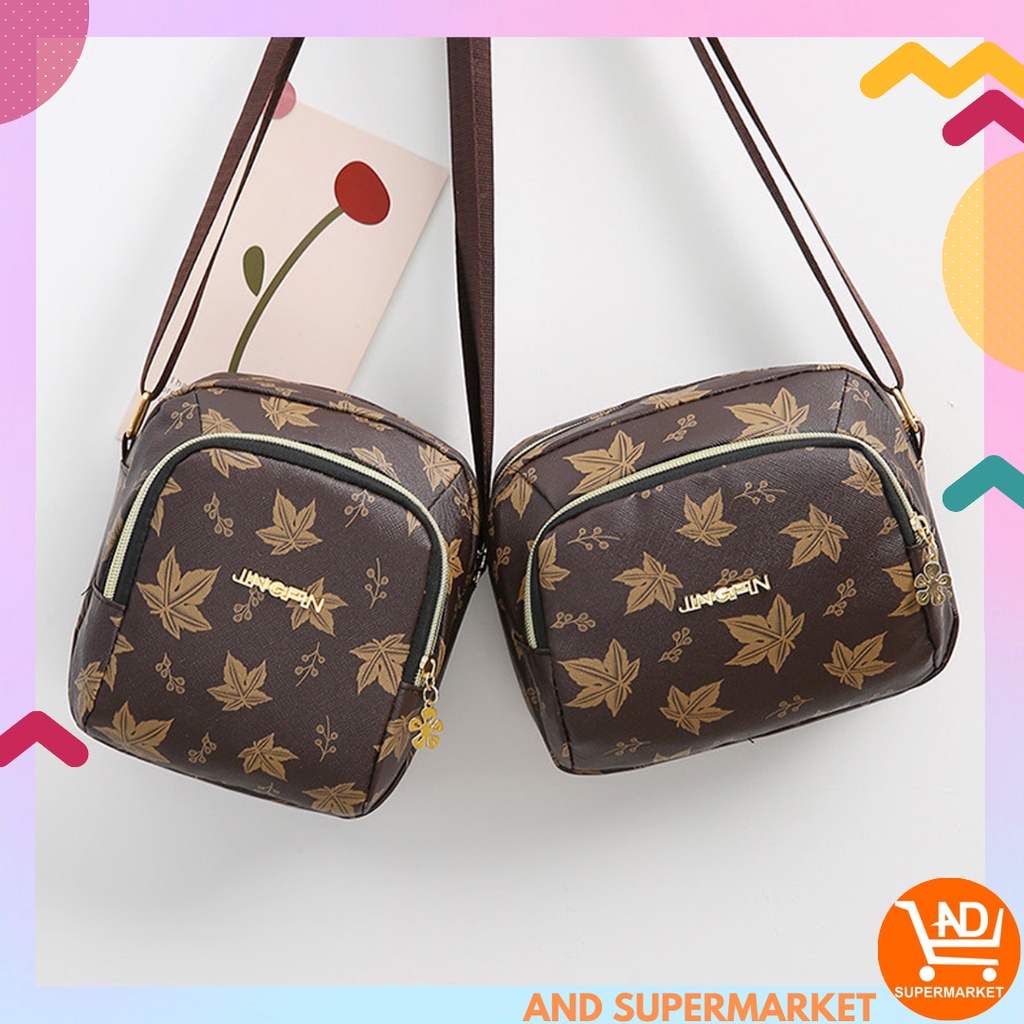 AND / COD / Tas Selempang Bahu Wanita Motif Cantik SlingBag Wanita Terkini Tas Jalan Cewek Fashion Korean Style T241