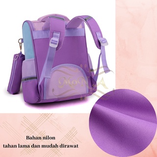 [MONA] Tas Ransel Anak Perempuan Motif Lucu Imut + FREE Tempat Pensil Waterproof - Kualitas Import Premium - M0185