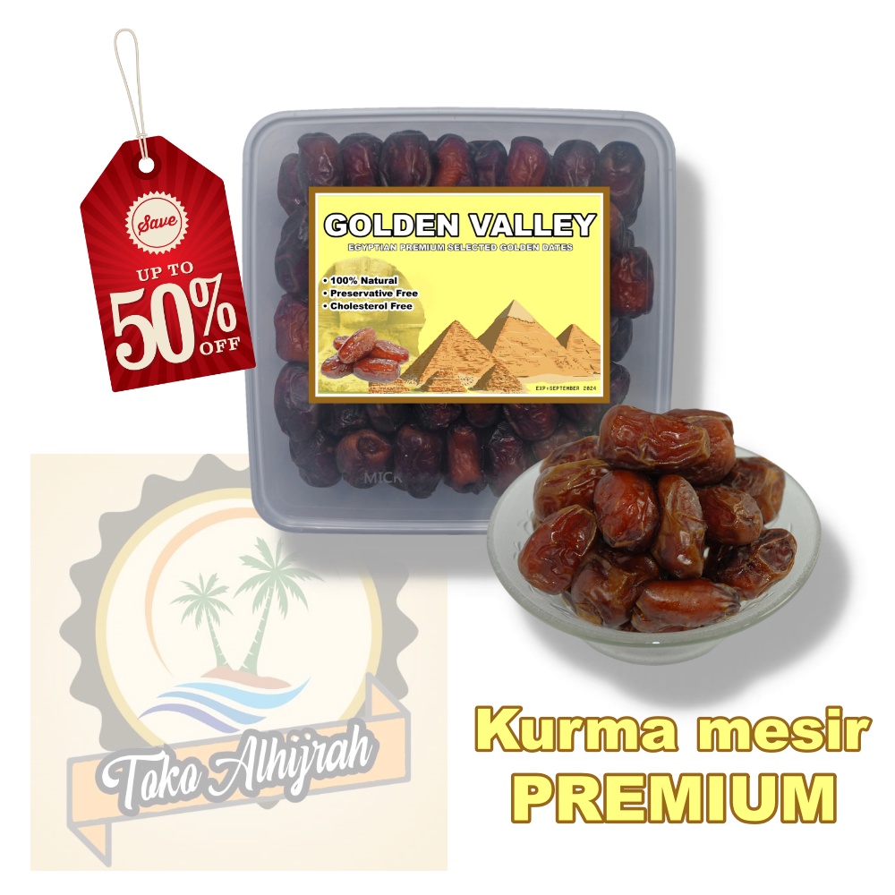 PROMO KURMA MESIR MADU 1KG [ KEMASAN BOX MIKA]