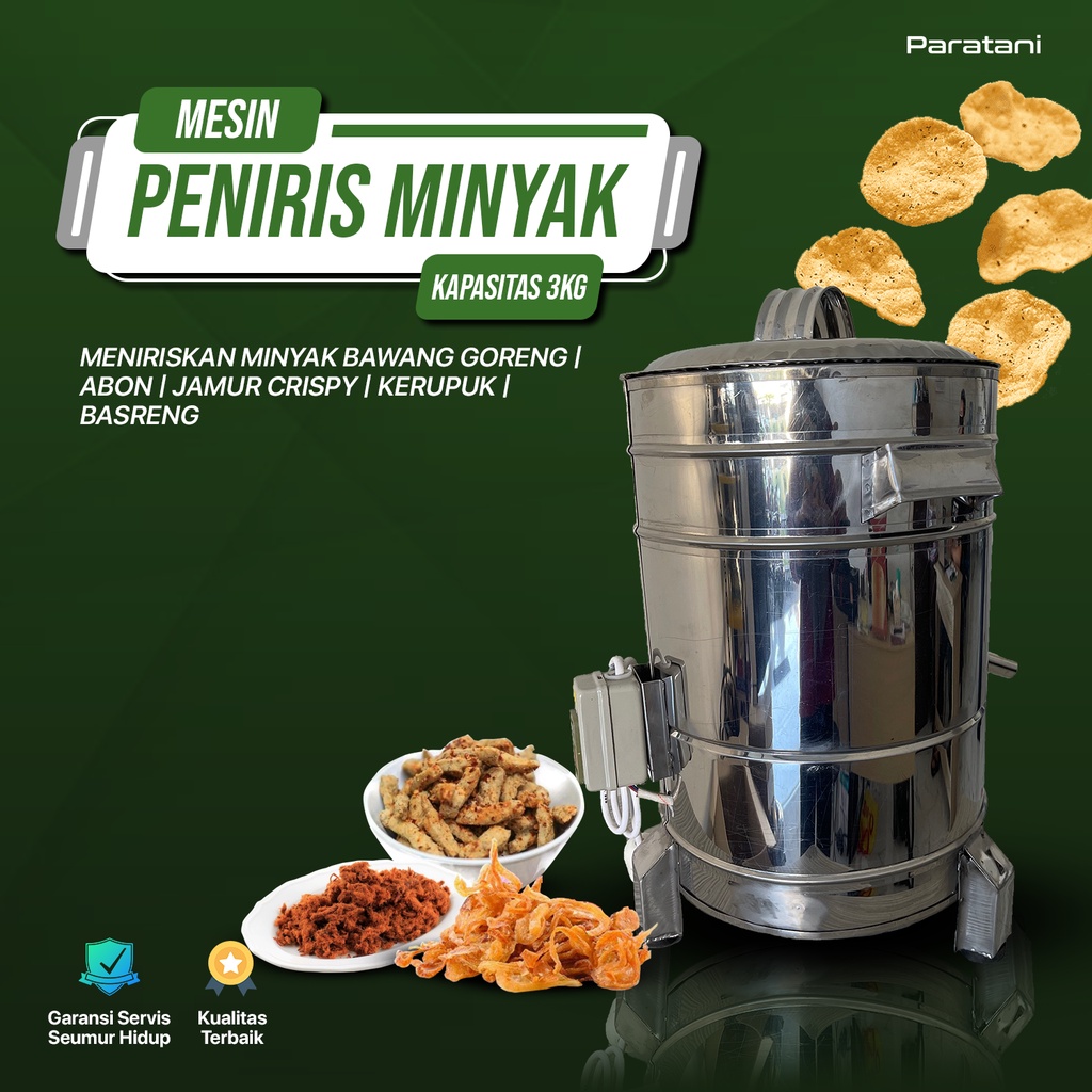 Mesin Spiner Spinner Peniris Minyak Kapasitas 3kg Pengering Minyak