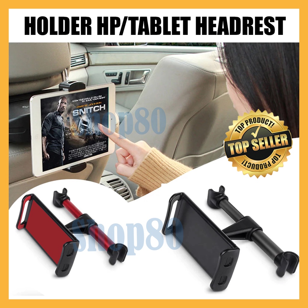 Holder Tablet / HP Headrest Sandaran Kepala Kursi Mobil Car Mount Head Rest TV Tab