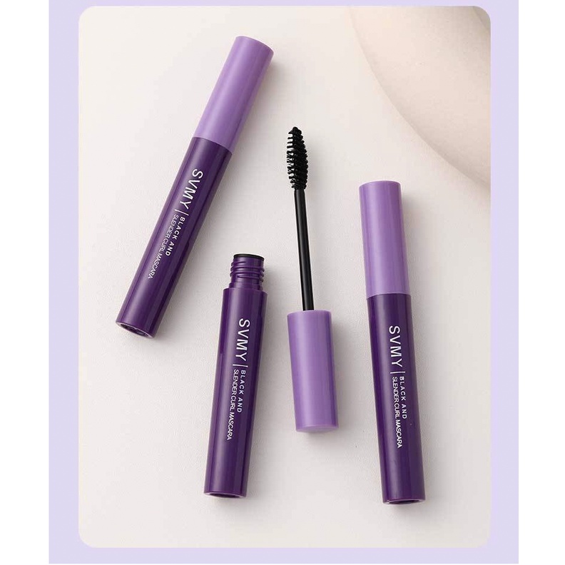 SVMY Maskara Long Lash Slender Curling Mascara Purple Waterproof LA192 724