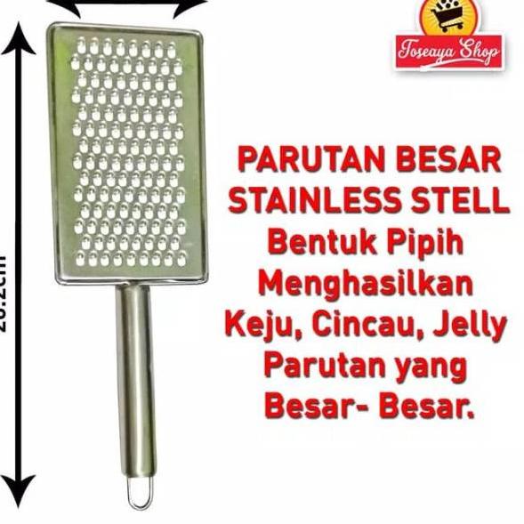 

Trcw3W7i--Parutan Besar Stainless Steel untuk Parut Cincau - Jelly - Keju