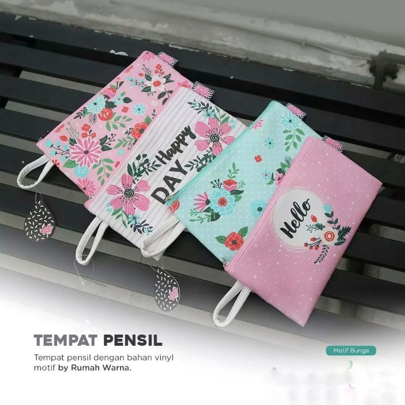 

Tempat Pensil Motif Rumah Warna