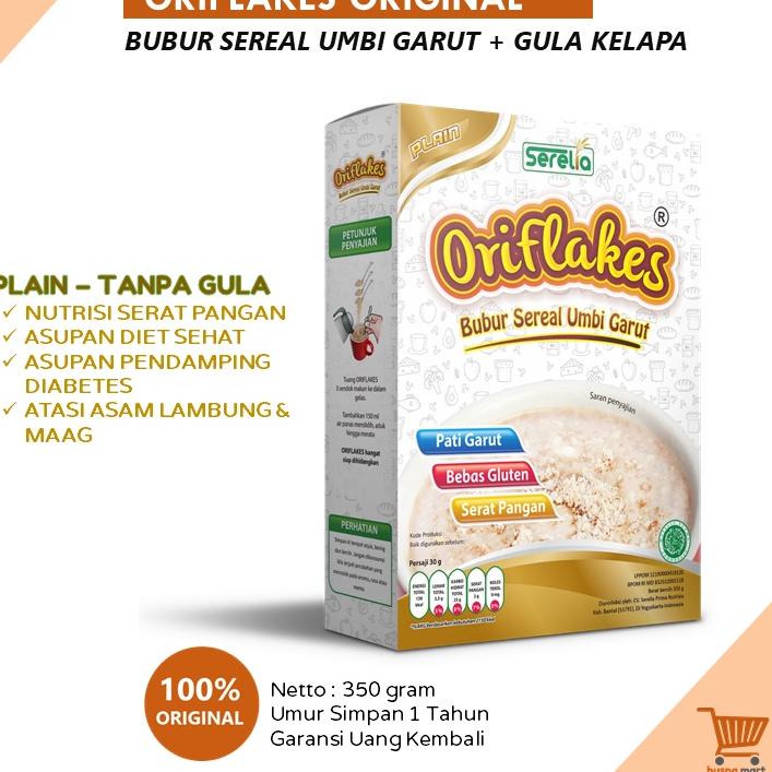

TRC0r5Qf--ORIFLAKES Sereal Umbi Garut ORIGINAL PLAIN - WPS Sarapan Sehat Serat Tinggi Maag Asam Lambung 350 gr